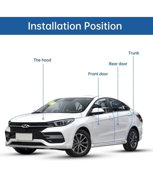 Protezione Portiera Auto Forma A U Bordi Antigraffio Strisce Protezione Nero 5mt         