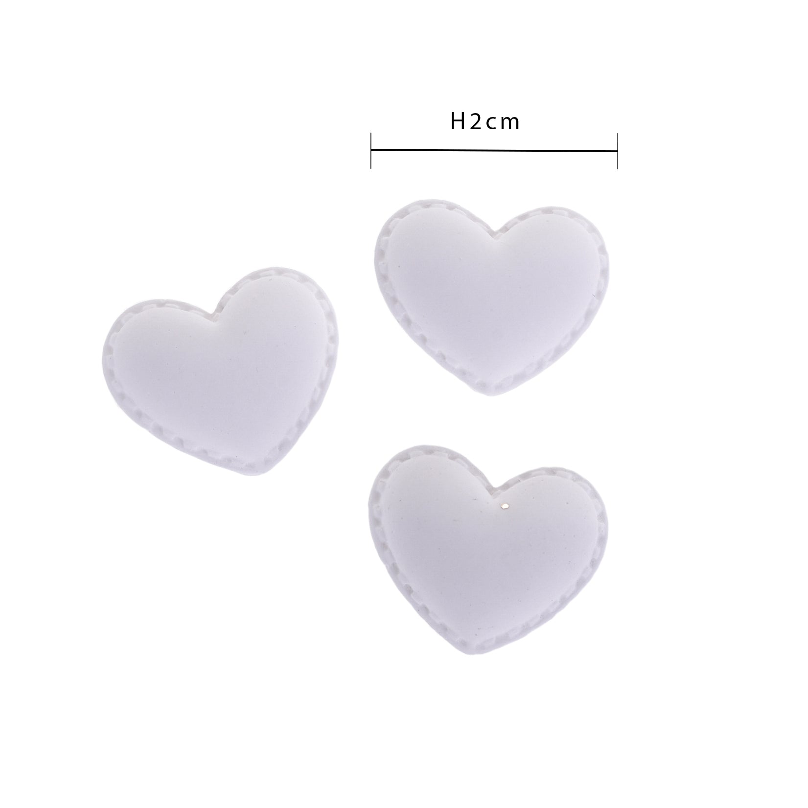 Set 240 Gessetti a Forma di Cuori H 2 cm