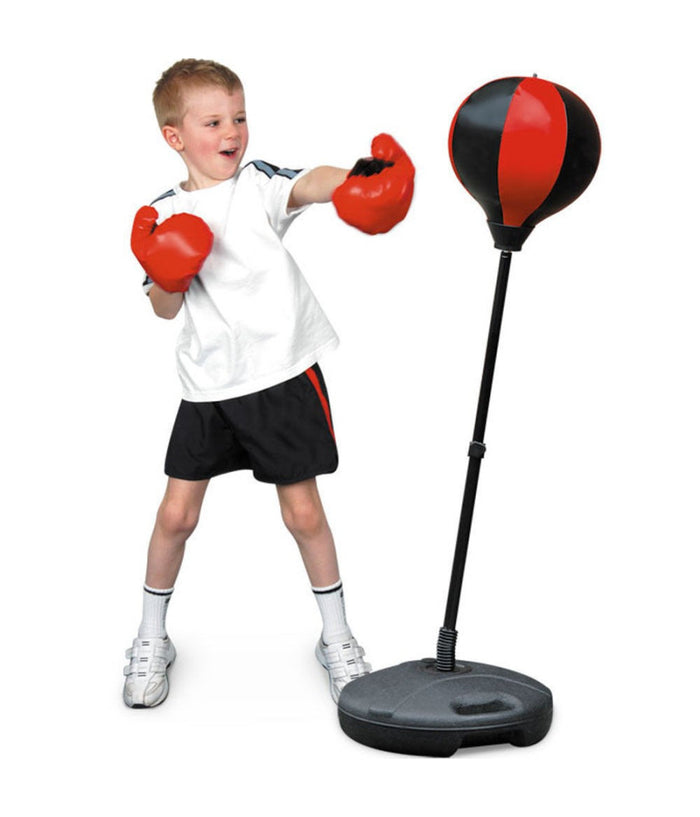 Punchball Speed Ball Per Bambini Asta Regolabile Palla Punch Boxe Supporto Molla         