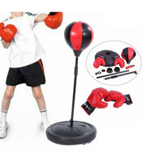 Punchball Speed Ball Per Bambini Asta Regolabile Palla Punch Boxe Supporto Molla         