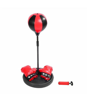 Punchball Speed Ball Per Bambini Asta Regolabile Palla Punch Boxe Supporto Molla         