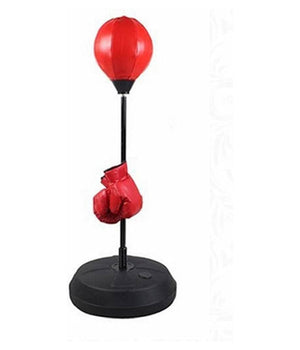 Punching Ball Boxe Palla Base Alto 1,2mt Con Guanti Guantoni Adulti Adolescenti         