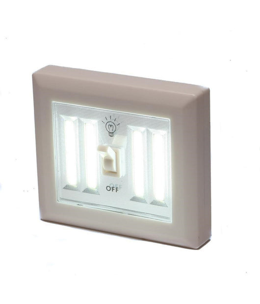 Punto Luce Led Con Interruttore Cob 3w Faretto Lampada Da Muro Per Armadio         