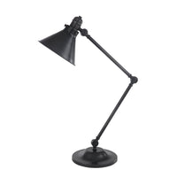 Lampada Scrivania Industrial Nordico Provence Acciaio Bronzo Antico 1 Luce E27