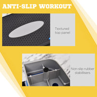 Step Fitness per Aerobica 80x31xh10-15-20 cm Altezza Regolabile in Plastica Nero e Blu