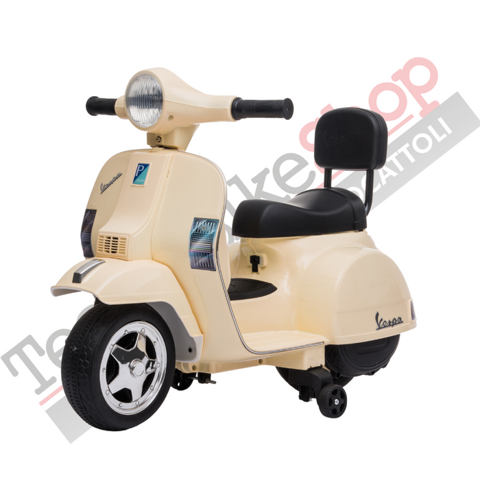 Moto Scooter Elettrico per Bambini Piaggio Mini Vespa PX Small  6V-Avorio