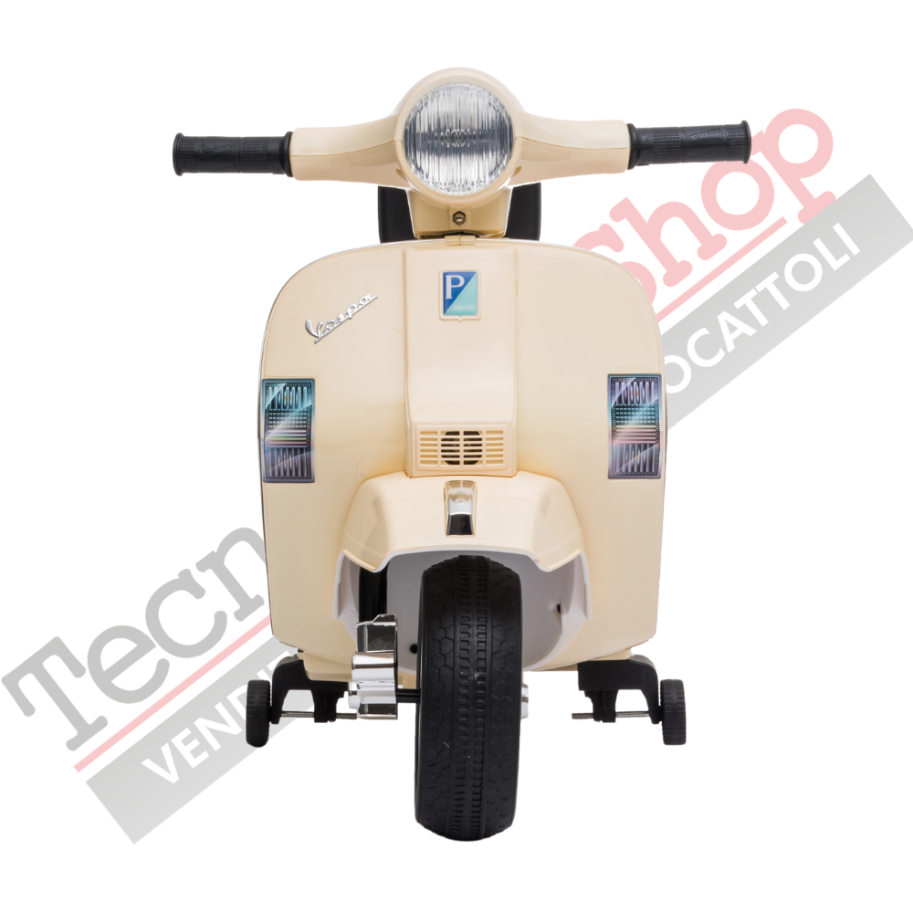 Moto Scooter Elettrico per Bambini Piaggio Mini Vespa PX Small  6V-Avorio