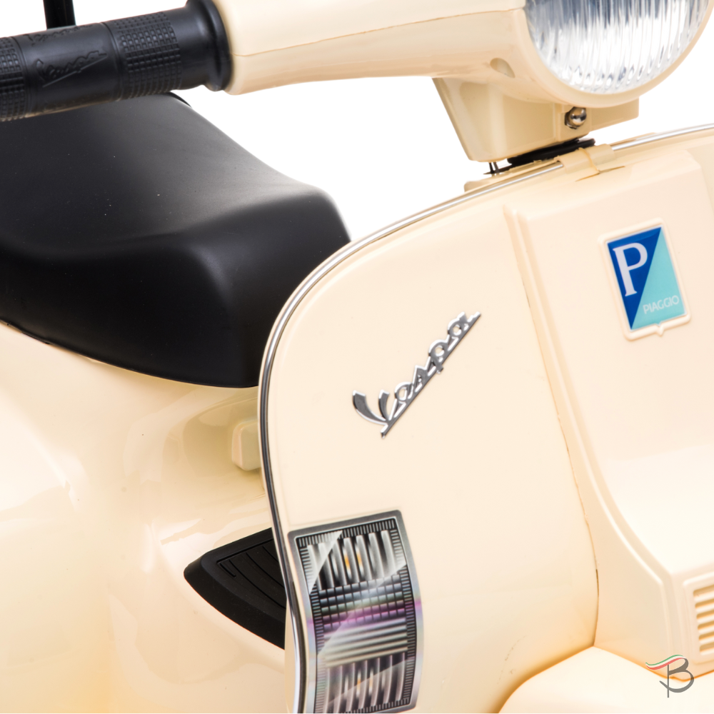 Moto Scooter Elettrico per Bambini Piaggio Mini Vespa PX Small  6V-Avorio