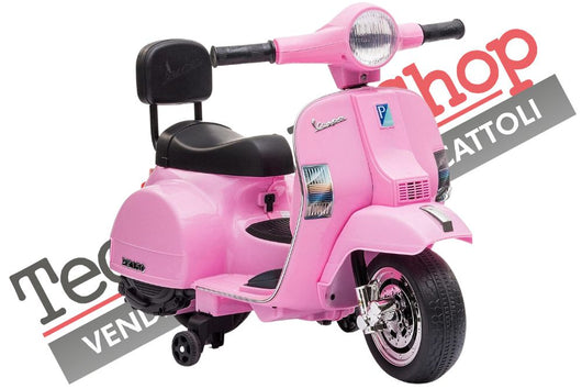 Moto Scooter Elettrico per Bambini Piaggio Mini Vespa PX Small  6V colore Rosa