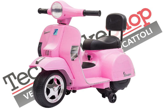 Moto Scooter Elettrico per Bambini Piaggio Mini Vespa PX Small  6V colore Rosa