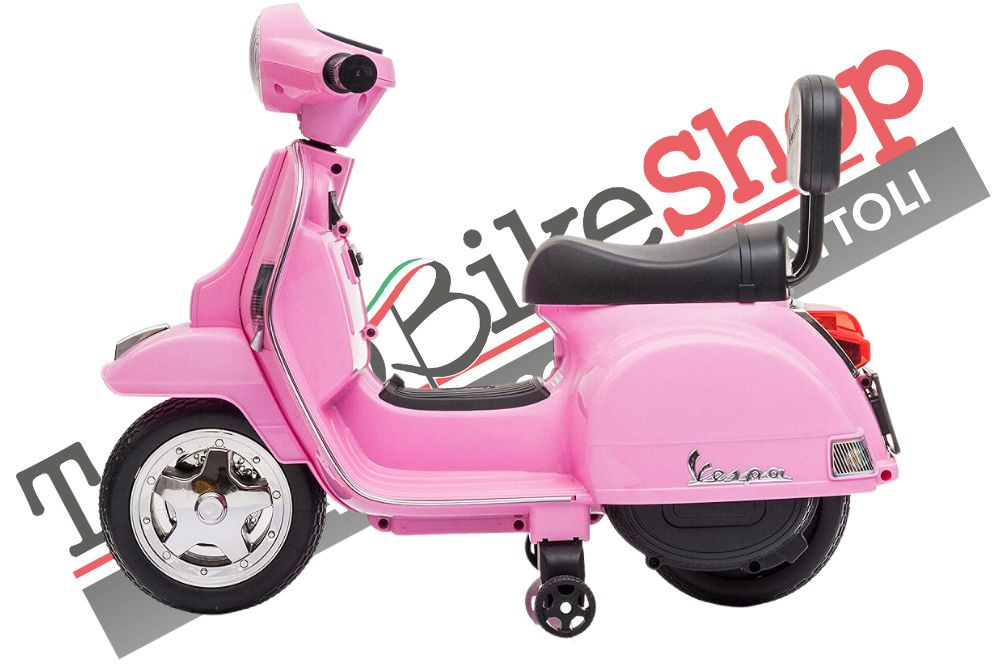 Moto Scooter Elettrico per Bambini Piaggio Mini Vespa PX Small  6V colore Rosa