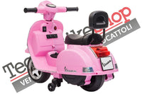 Moto Scooter Elettrico per Bambini Piaggio Mini Vespa PX Small  6V-Rosa