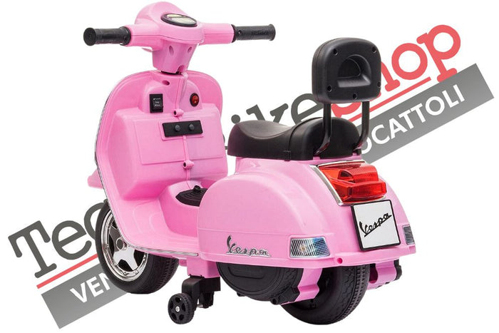 Moto Scooter Elettrico per Bambini Piaggio Mini Vespa PX Small  6V colore Rosa