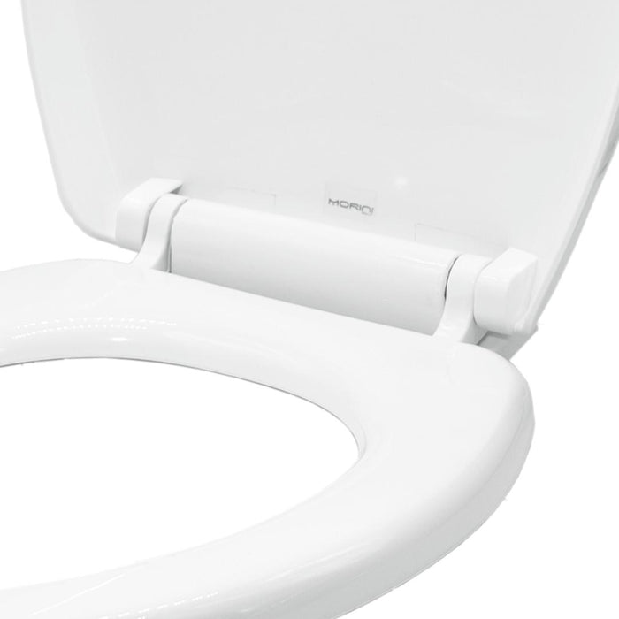 Sedile wc copri water tavoletta vaso universale bianco polipropilene pp sistema soft closing bagno *** pezzi 1