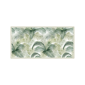 Tappeto in vinile Tropical Acquerello verde 48x98 cm Decochic