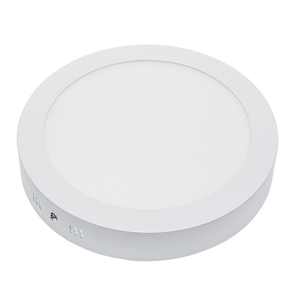 Plafoniera led soffitto 24watt slim tonda alimentatore incluso temperatura 4500k bianco naturale