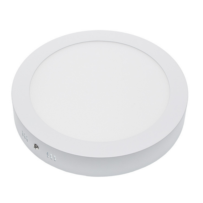 Plafoniera led soffitto 24watt slim tonda alimentatore incluso temperatura 4500k bianco naturale