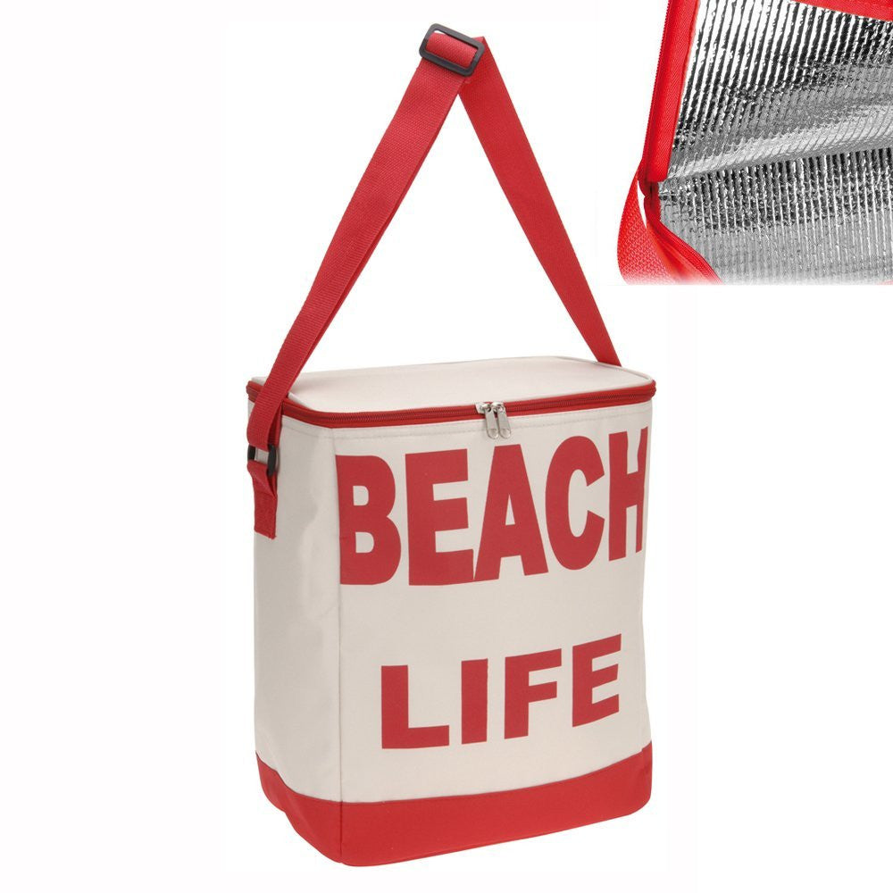 Storepoint borsa termica beach life colore rosso