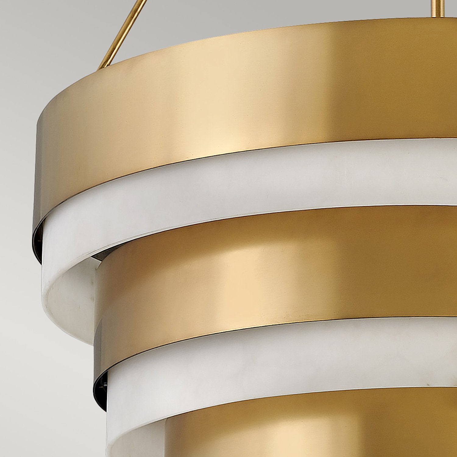 Lampadario Contemporaneo Echelon Acciaio Ottone Antico 8 Luci E14