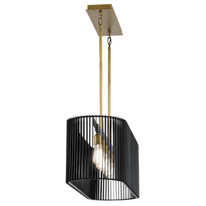 Lampadario Contemporaneo Linara Acciaio Nero Ottone Naturale Ottone 5 Luci E27