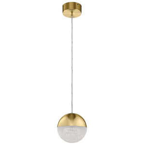 Lampadario Contemporaneo Moonlit Alluminio Oro Champagne Led 20.9W