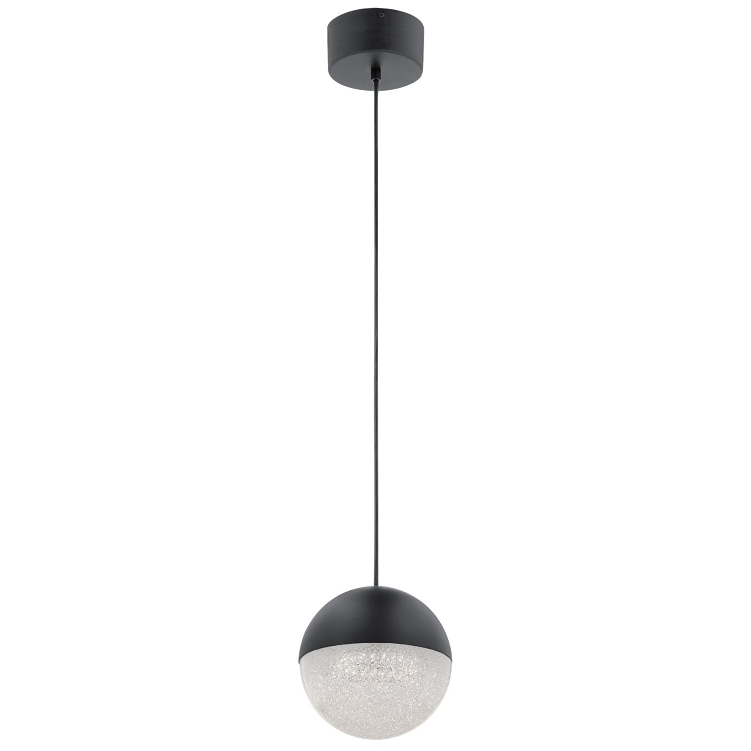 Lampadario Contemporaneo Moonlit Alluminio Nero Opaco Led 20.9W