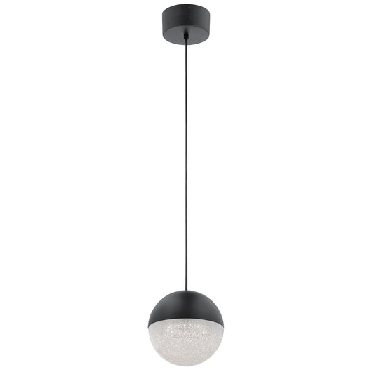 Lampadario Contemporaneo Moonlit Alluminio Nero Opaco Led 20.9W