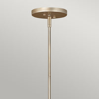 Lampadario Contemporaneo Reverie Acciaio Oro Champagne 4 Luci E14