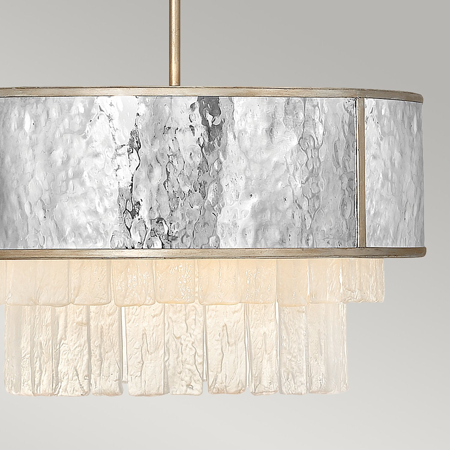 Lampadario Contemporaneo Reverie Acciaio Oro Champagne 4 Luci E14