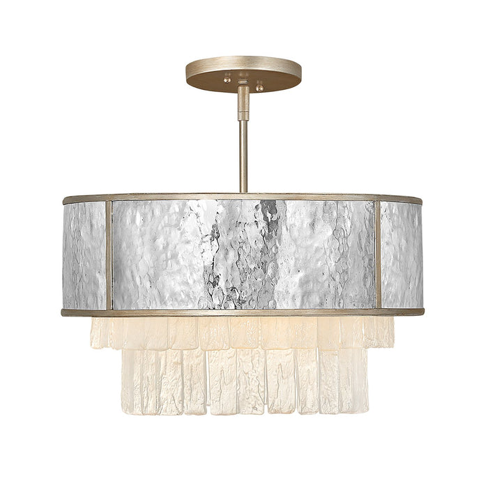 Lampadario Contemporaneo Reverie Acciaio Oro Champagne 4 Luci E14