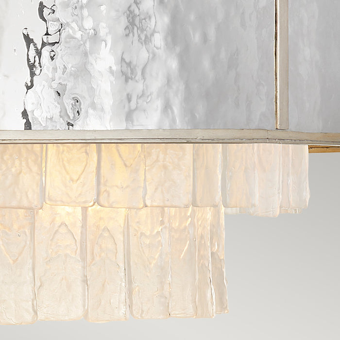 Lampadario Contemporaneo Reverie Acciaio Oro Champagne 8 Luci E14