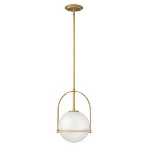 Sospensione Industrial Nordica Somerset Acciaio Ottone Antico 1 Luce E27