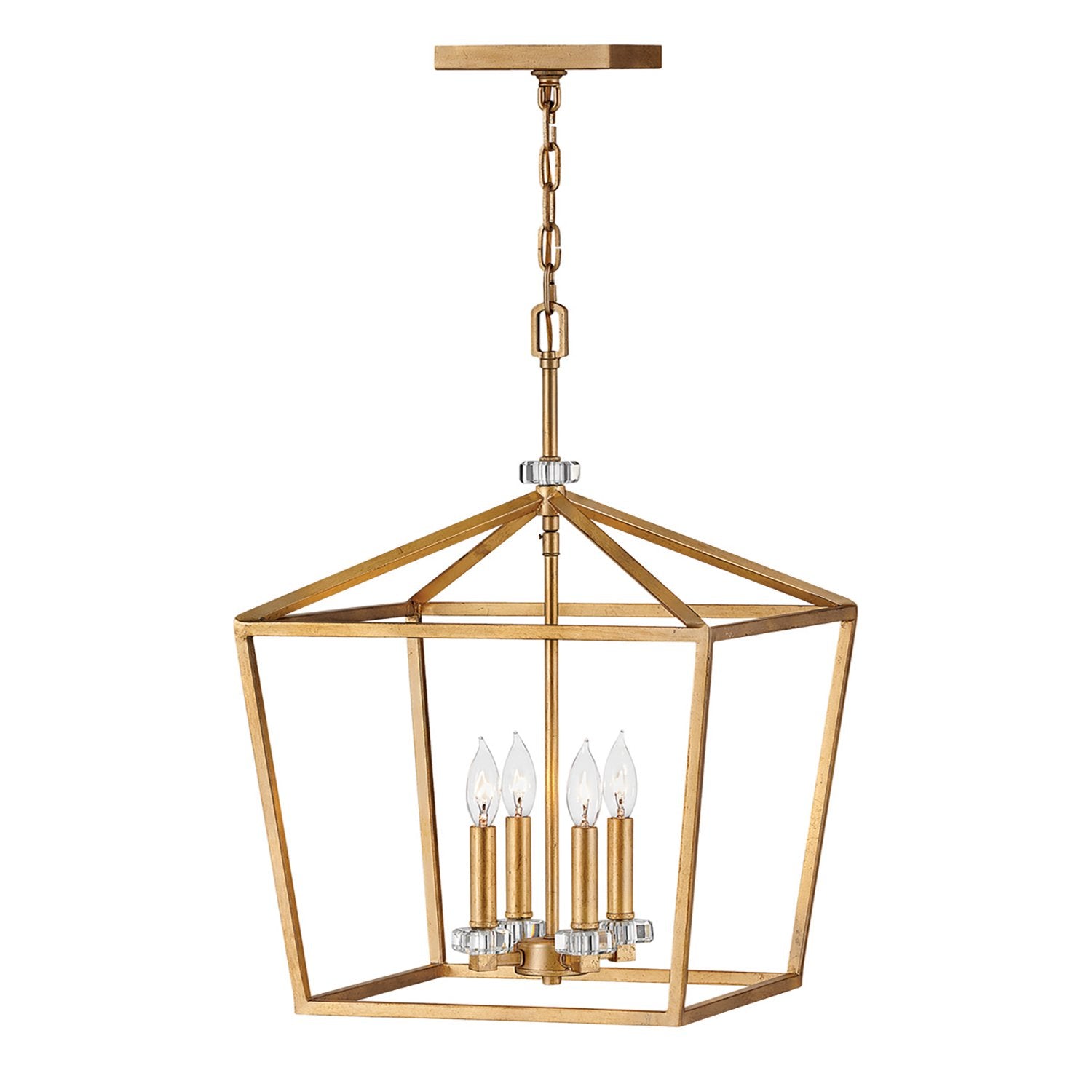 Lampadario Industrial Nordico Stinson Acciaio Ottone Antico Grande 4 Luci E14