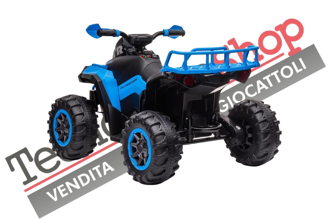 Quad Elettrico per Bambini ATV  1.0 12V  con Radiocomando colore Blu