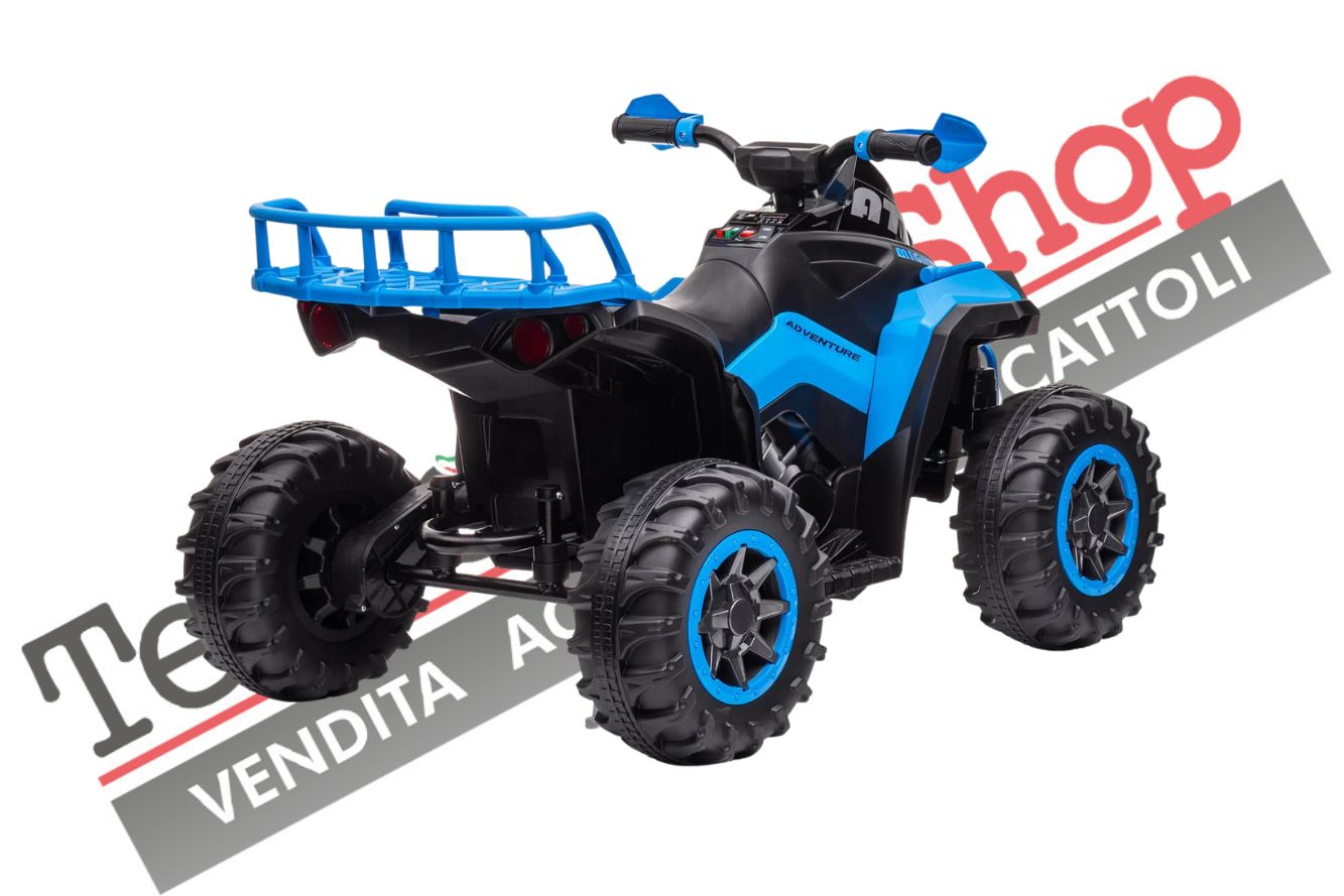 Quad Elettrico per Bambini ATV  1.0 12V  con Radiocomando colore Blu