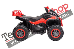 Quad Elettrico per Bambini ATV  1.0 12V  con Radiocomando colore Rosso