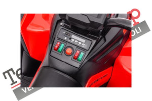 Quad Elettrico per Bambini ATV  1.0 12V  con Radiocomando colore Rosso