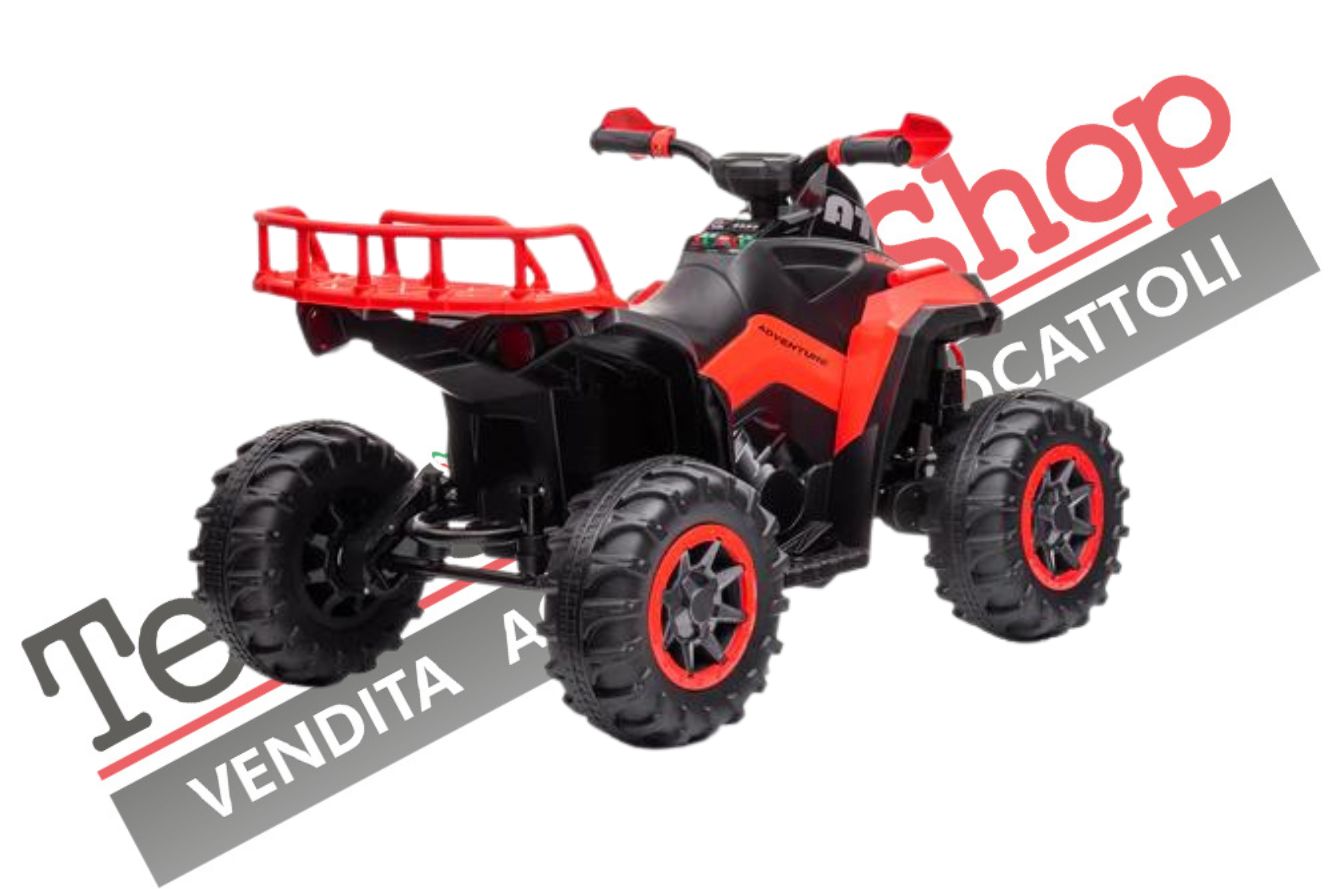 Quad Elettrico per Bambini ATV  1.0 12V  con Radiocomando colore Rosso