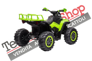 Quad Elettrico per Bambini ATV  1.0 12V  con Radiocomando colore Verde