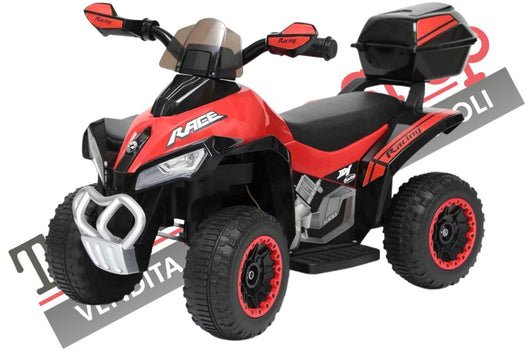 Quad Elettrico per Bambini  Tecnobike Shop  ATV Mini Quad Deluxe 6V colore colore Rosso