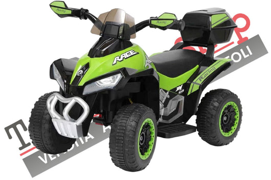 Quad Elettrico per Bambini  Tecnobike Shop  ATV Mini Quad Deluxe 6V colore Verde