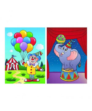 Quadro clown al circo - SET DA 8