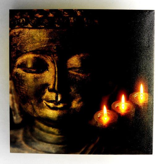 Quadro led buddha cm40x2,3x40