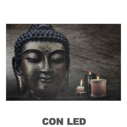 Quadro led buddha cm60x2,3x40