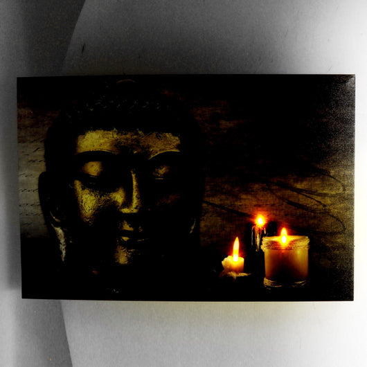 Quadro led buddha cm60x2,3x40