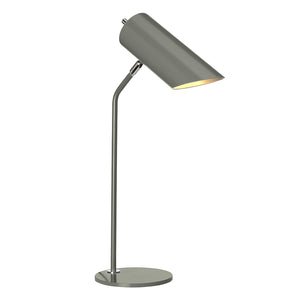 Lampada Scrivania Industrial Nordico Quinto Acciaio Grigio Nichel 1 Luce E27