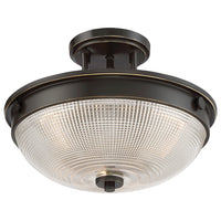 Lampadario Contemporaneo Mantle Vetro Bronzo Palladiano 2 Luci E27