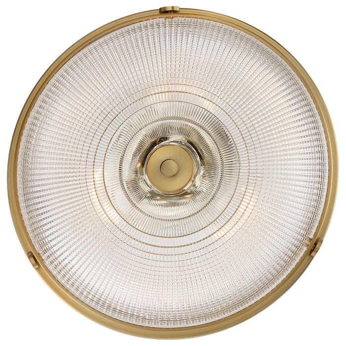 Lampadario Contemporaneo Mantle Vetro Ottone Anticato 2 Luci E27