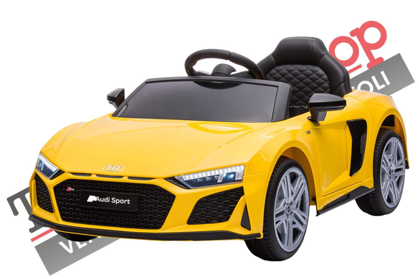 Auto Elettrica per Bambini Audi R8 Sport 12V colore Giallo