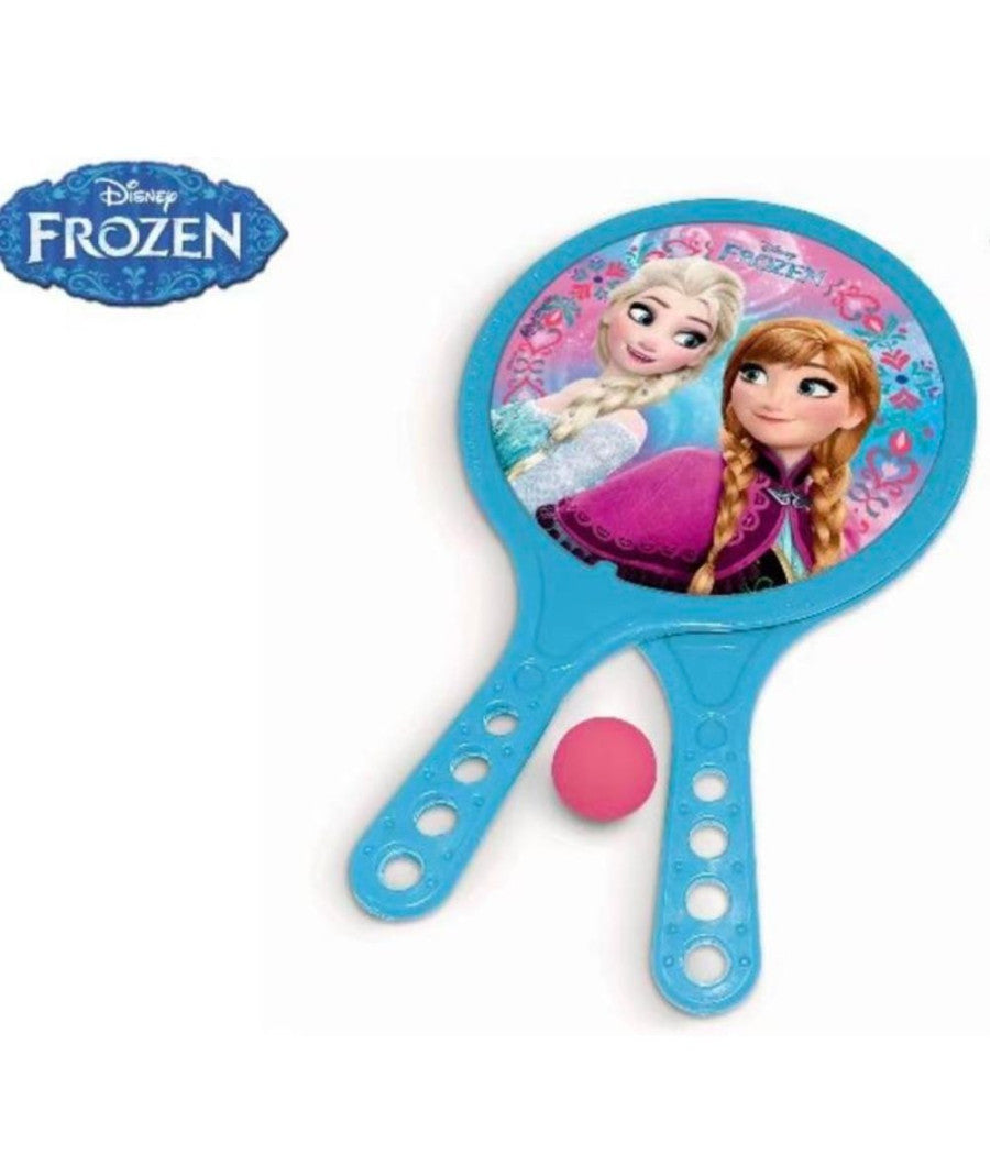 Racchettoni Da Spiaggia Mare Frozen Disney Con Pallina Giocattolo Per Bambini         